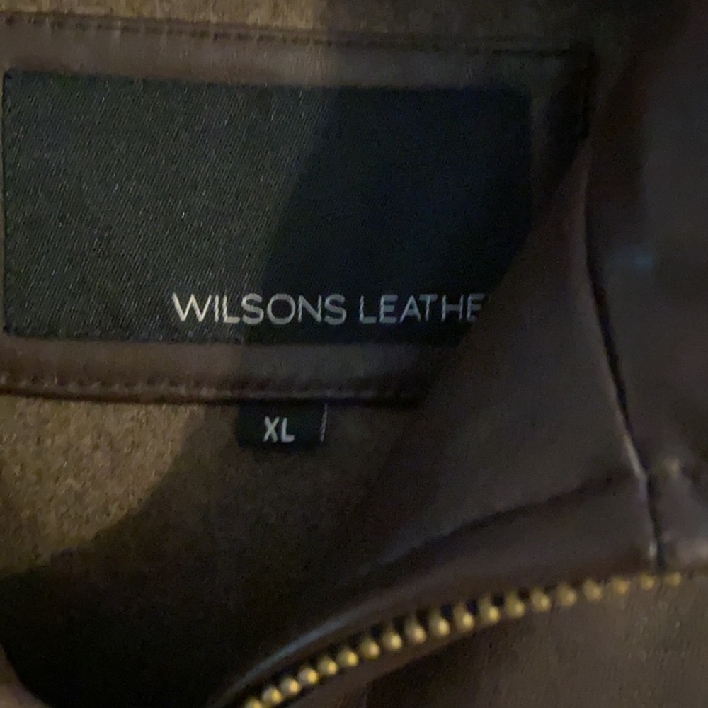 Wilsons Leather coat sz XL brown euc - Picture 2 of 8
